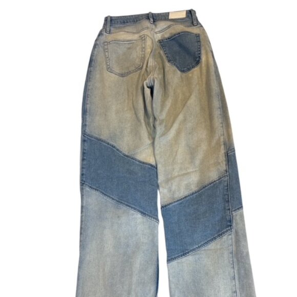 Hollister Patchwork Jeans Women's Size 3 Denim Ultra High-Rise Mom Stretch 26x31 - Picture 3 of 11